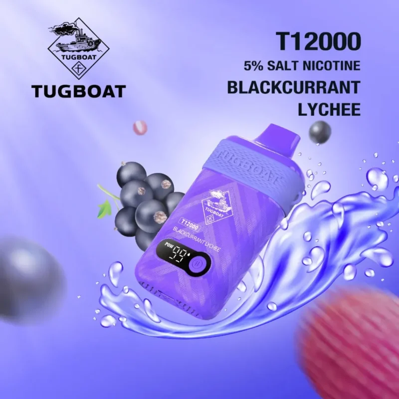 Tugboat T12000 - Blackcurrant Lychee