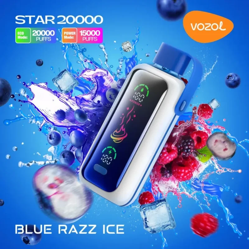 VOZOL Star 20000 Puffs Disposable Vape - Blue Razz Ice