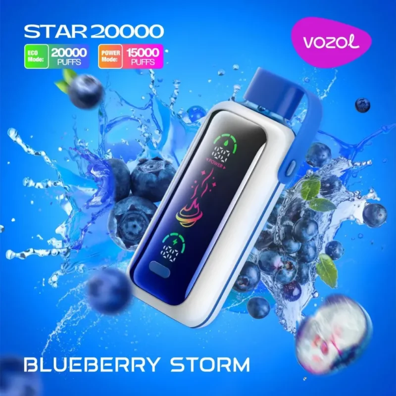 VOZOL Star 20000 Puffs Disposable Vape - Blueberry Strom