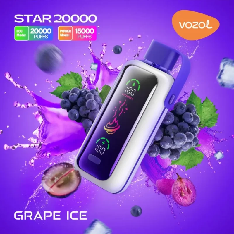 VOZOL Star 20000 Puffs Disposable Vape - Grape Ice