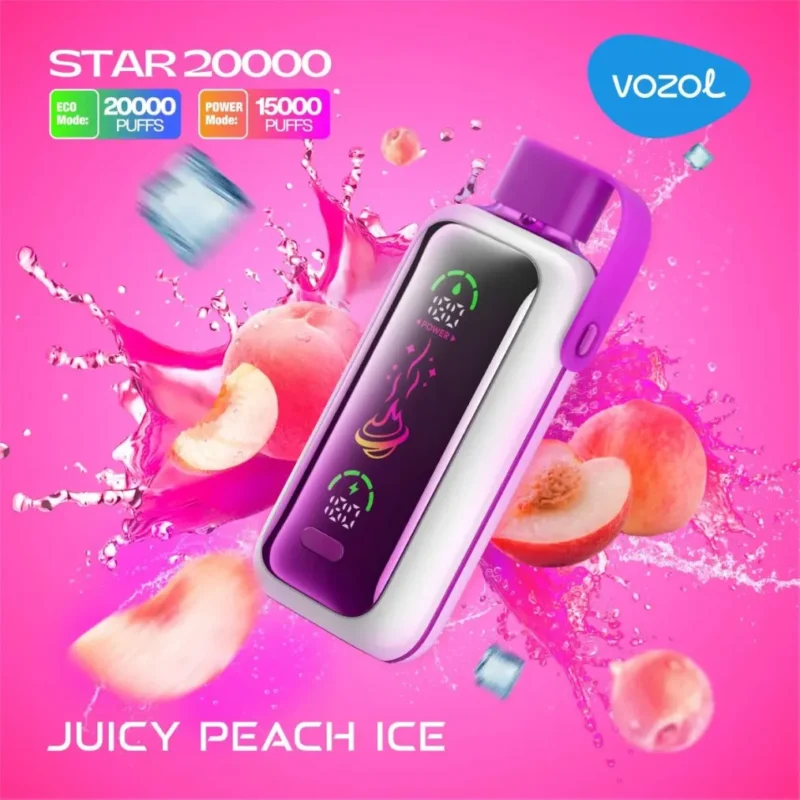 VOZOL Star 20000 Puffs Disposable Vape - Juicy Peach Ice