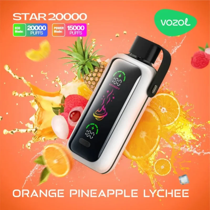 VOZOL Star 20000 Puffs Disposable Vape - Orange Pineapple Lychee