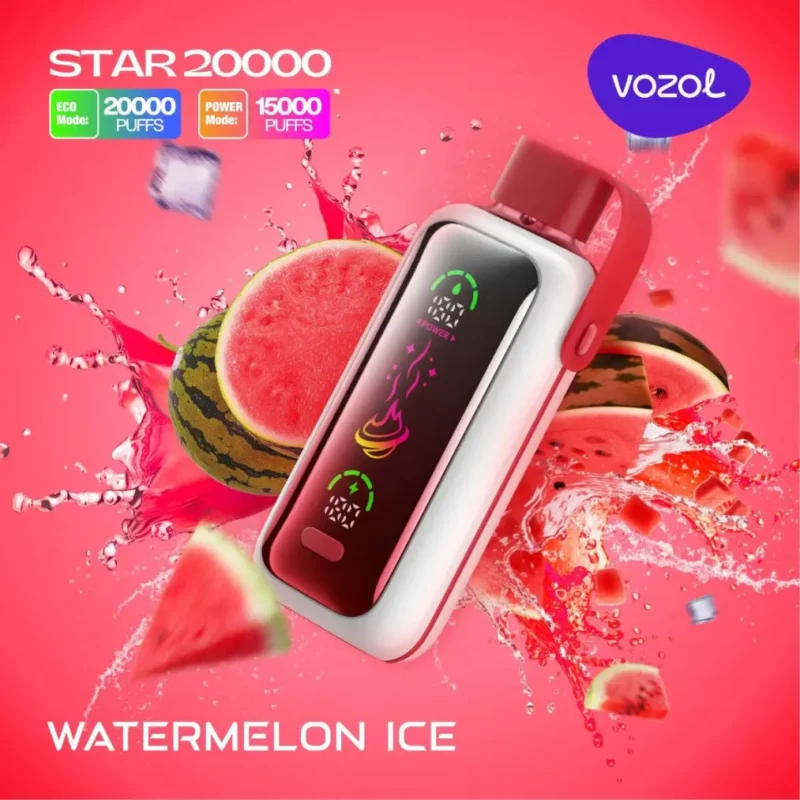 VOZOL Star 20000 Puffs Disposable Vape - Watermelon Ice