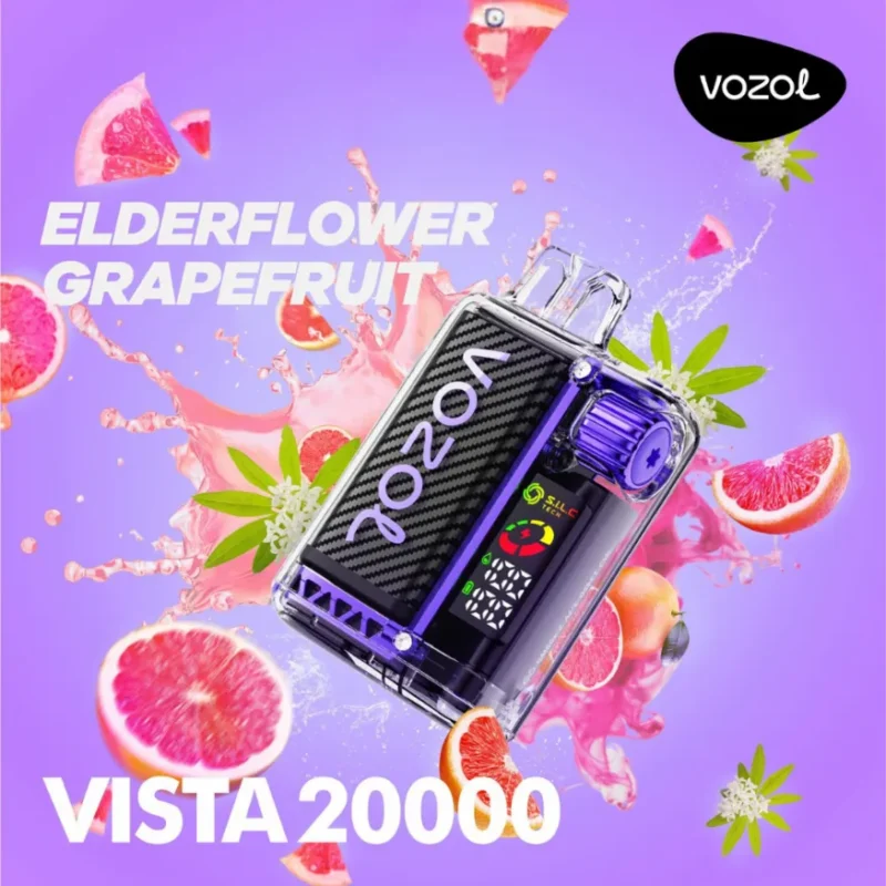 VOZOL VISTA 20000- Elderflower Grape Fruit