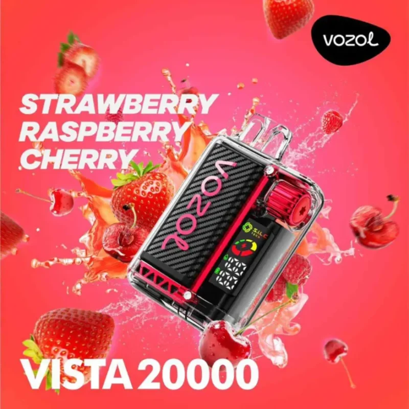 VOZOL VISTA 20000- Strawberry Raspberry Cherry