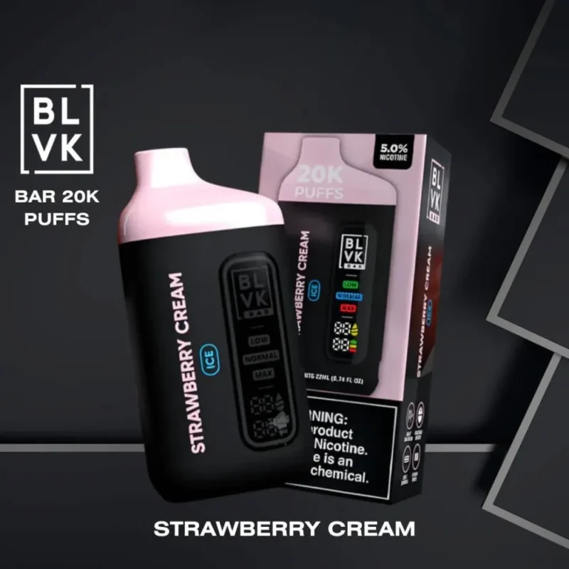 BLVK Bar 20000 Puffs - Strawberry Cream