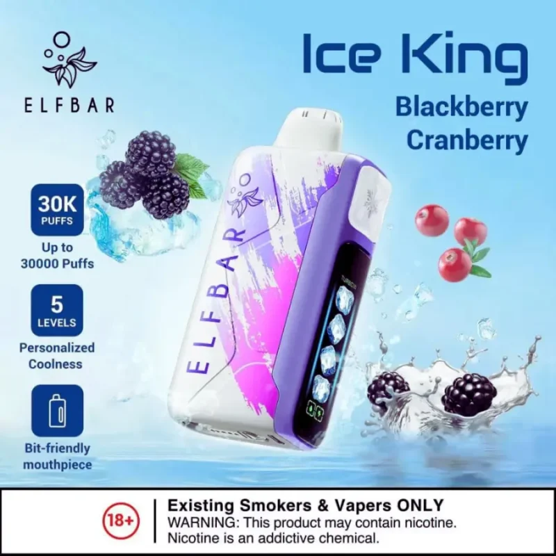 Elf Bar Ice King 30000 Puffs - Blackberry Cranberry