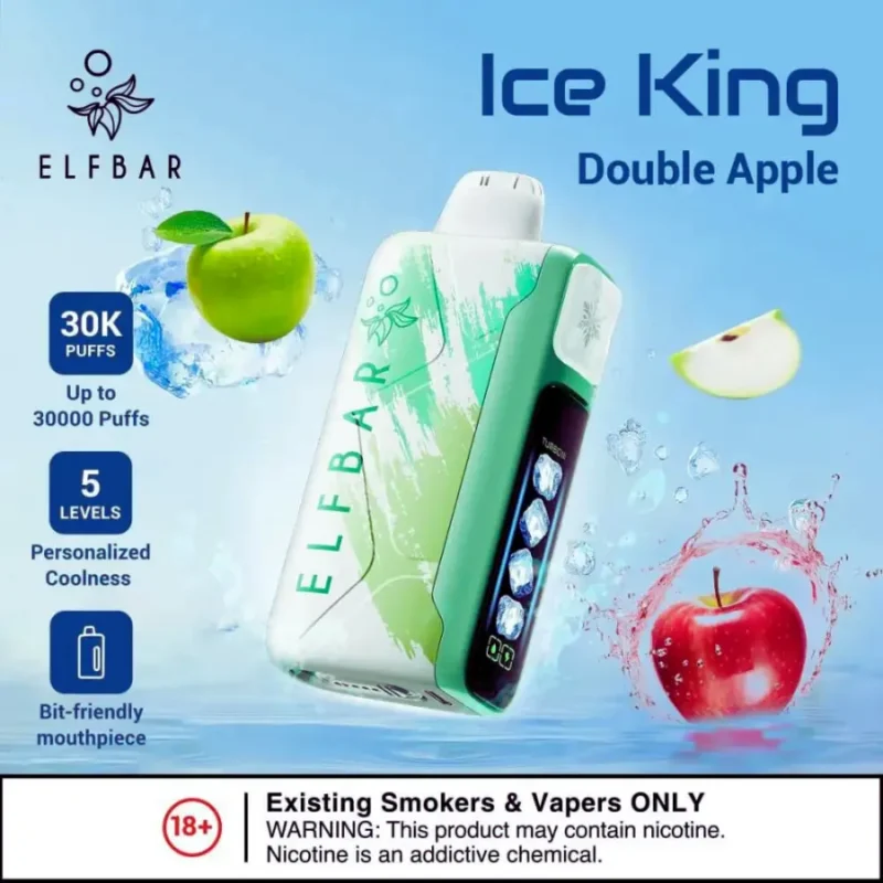 Elf Bar Ice King 30000 Puffs - Double Apple