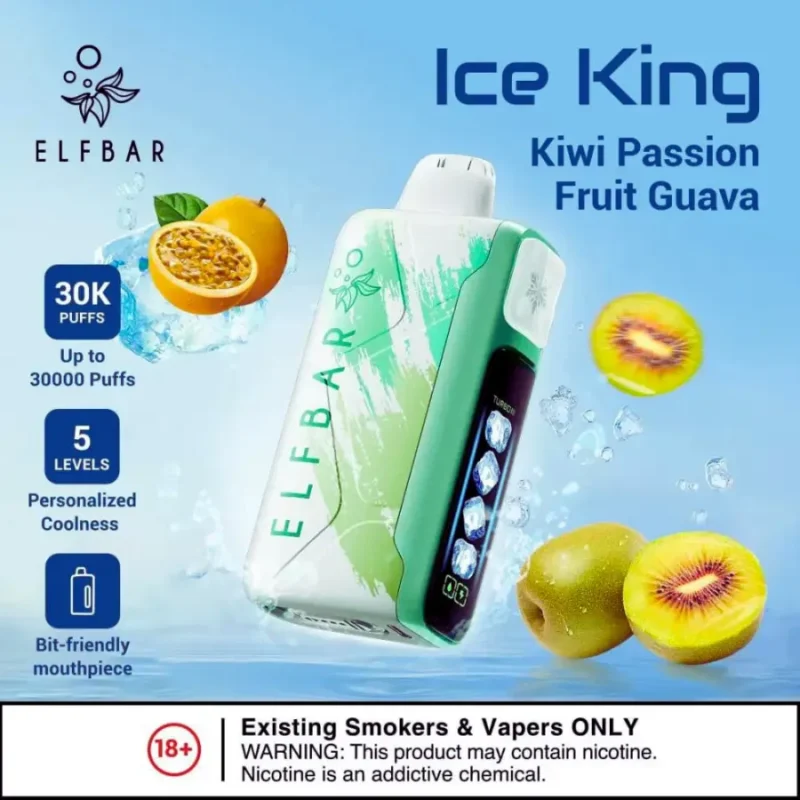 Elf Bar Ice King 30000 Puffs - Kiwi Passion Fruit Guava