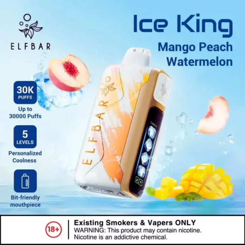 Elf Bar Ice King 30000 Puffs - Mango Peach Watermelon