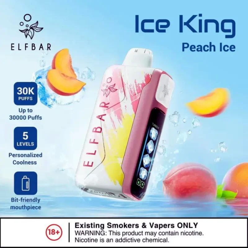 Elf Bar Ice King 30000 Puffs - Peach Ice