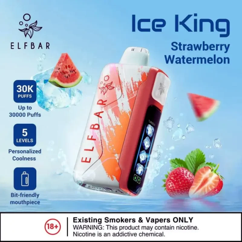 Elf Bar Ice King 30000 Puffs - Strawberry Watermelon