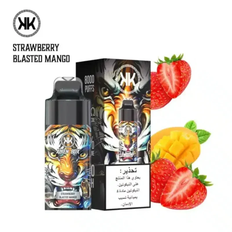 KK Energy 8000 Puffs—Strawberry Blasted Mango