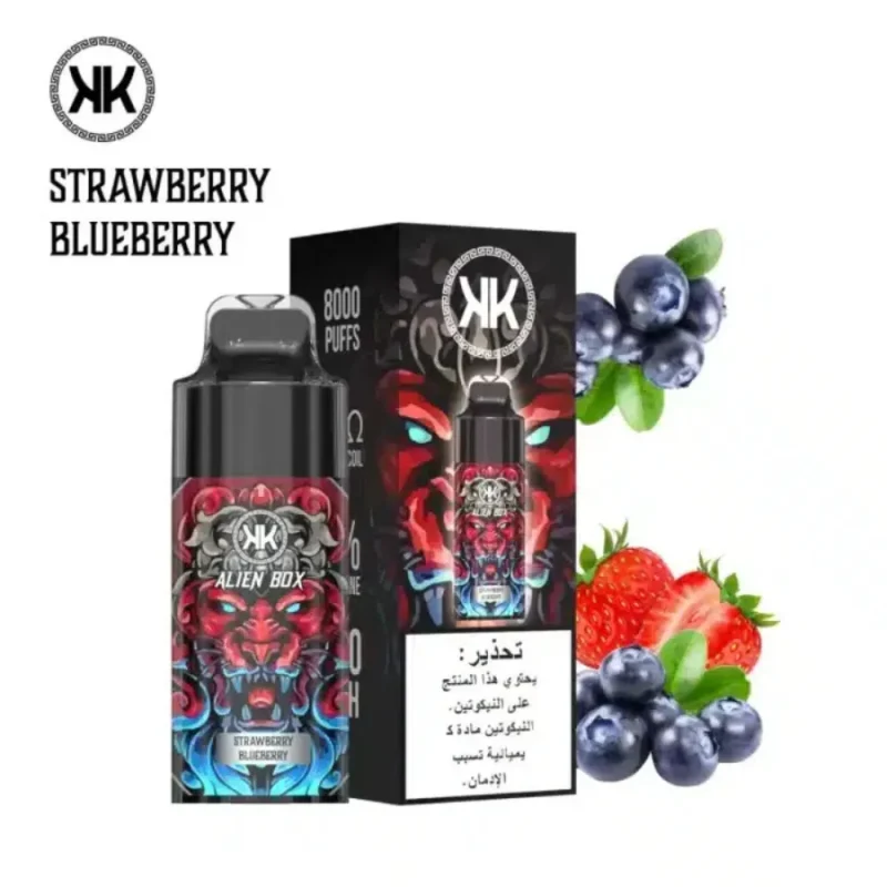 KK Energy 8000 Puffs - Strawberry Blueberry