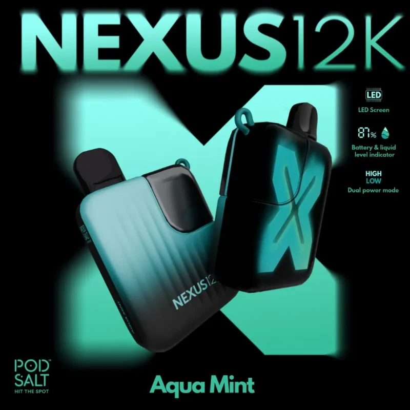 Pod Salt Nexus 12000 Puffs - Aqua Mint