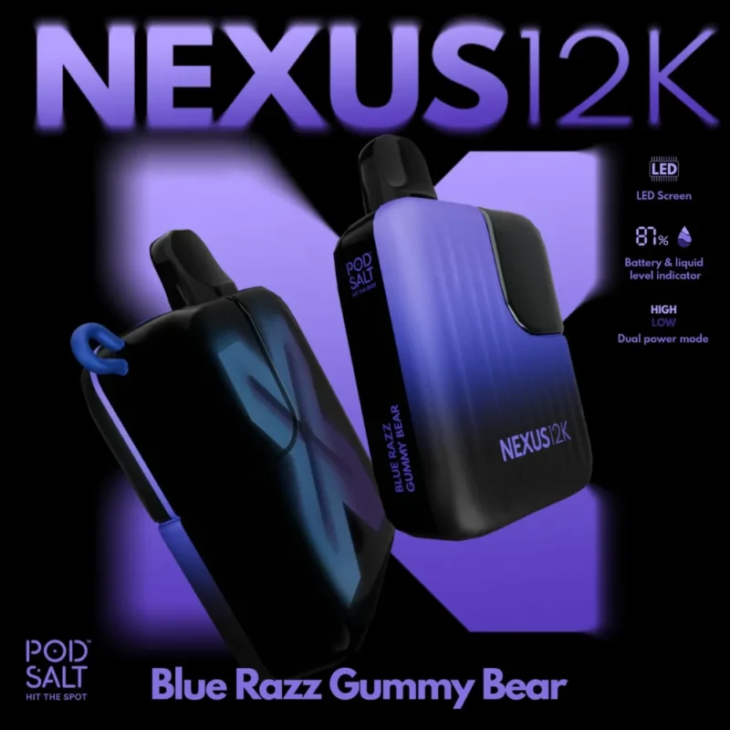 Pod Salt Nexus 12000 Puffs - Blue Razz Gummy Bear