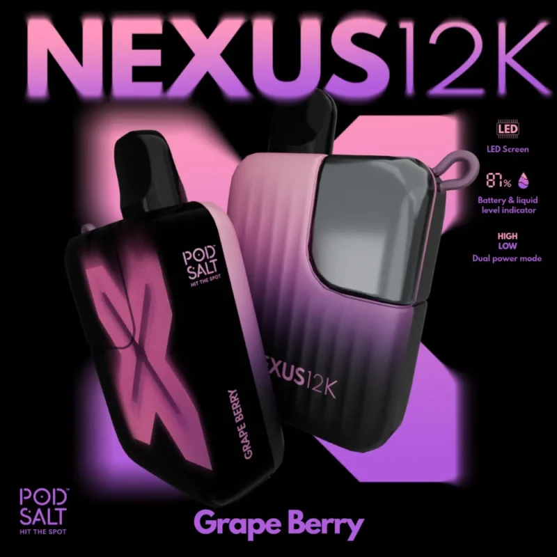 Pod Salt Nexus 12000 Puffs - Grape Berry