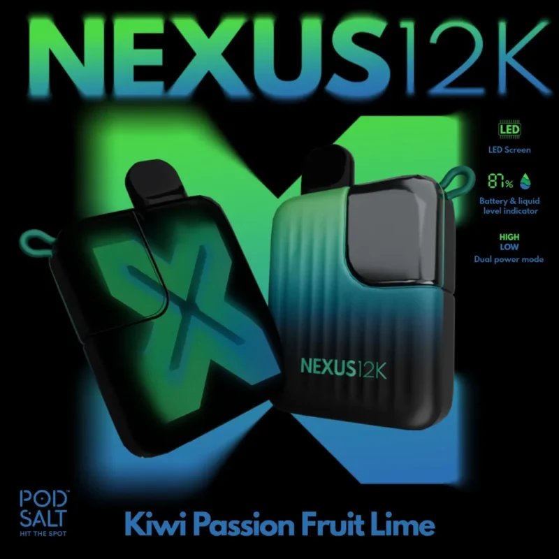 Pod Salt Nexus 12000 Puffs - Kiwi Passion Fruit Lime