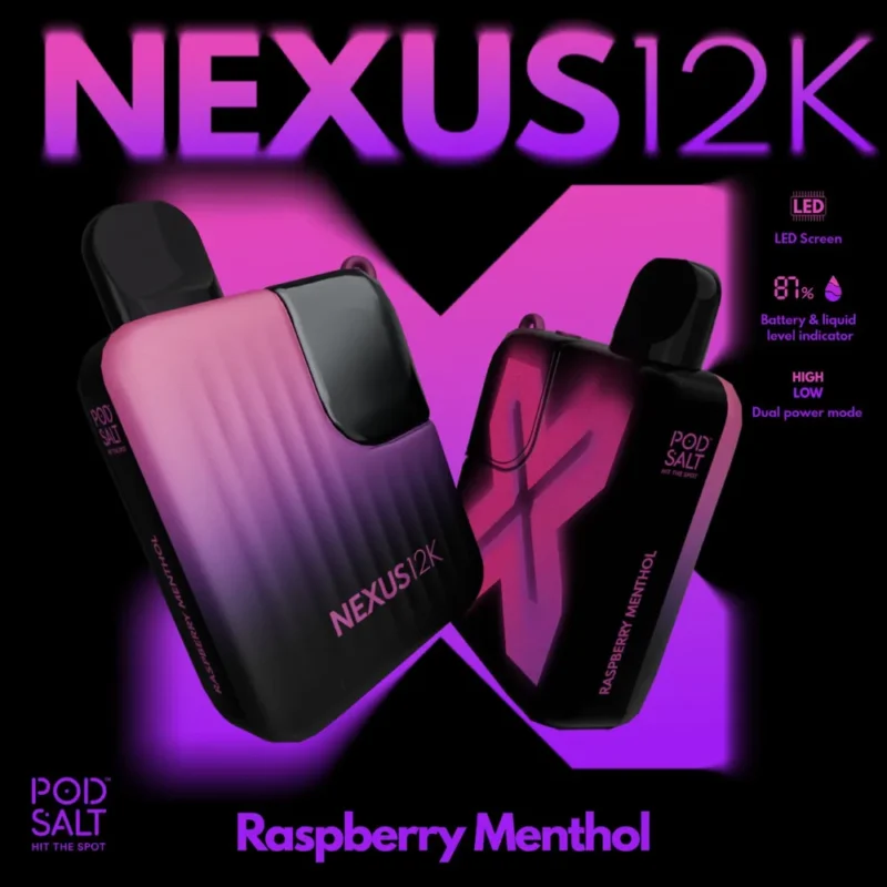 Pod Salt Nexus 12000 Puffs - Raspberry Menthol