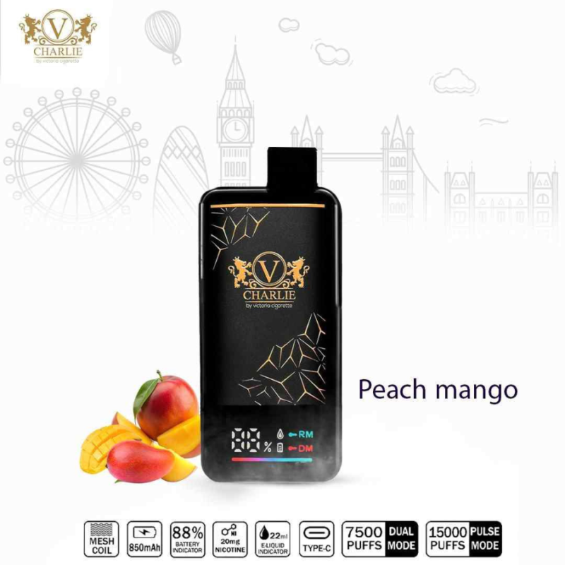 VICIG Charlie 15000 Puffs 20MG Disposable Vape in Dubai - Peach Mango