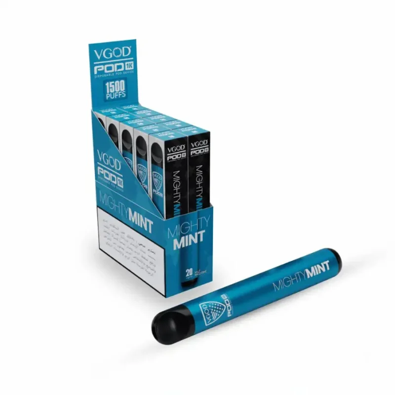 Vgod Pod 1k 1500 Puffs Disposable Vape In Dubai - Mighty Mint