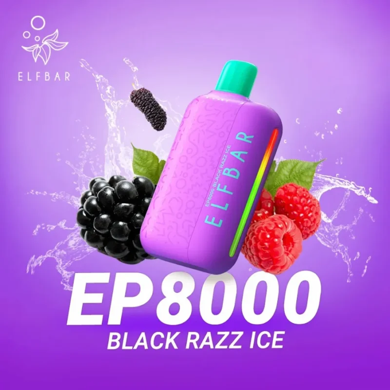 Best ELF BAR EP8000 - Black Razz Ice Near me