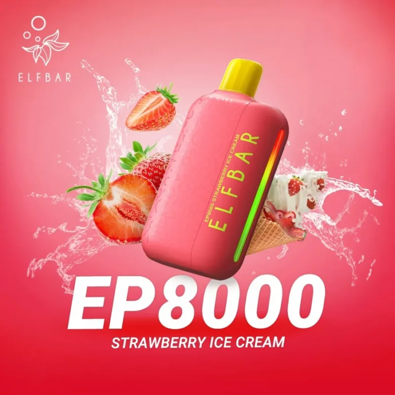 Best ELF BAR EP8000 - Strawberry Ice Cream Near Me